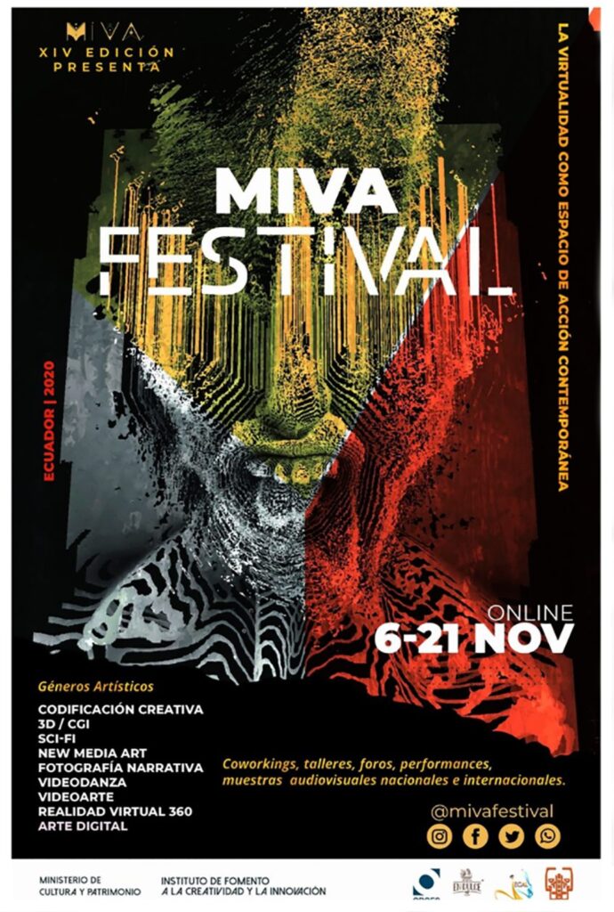 Cartel Oficial MIVA Festival Multidisciplinario de Ecuador edicion XIV 2020